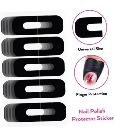 FRCOLOR 400 Sheets Nail Art Anti-Spill Stickers Nail Polish Nail Guards for Painting Nails Nail Protector Stickers Nail Protectors for Fingers Nail Tape Silica Gel Protective Oil Care 3.00X2.50X0.10CMx4pcs As Shownx4pcs - Buy Online on SooperMarket.com
