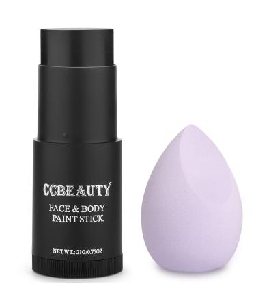 CCbeauty Eye Black Face Paint Stick,Face Painting Kit,Non Toxic SFX Makeup For Ghost Skeleton Halloween Costume Cosplay,Professional FX Body Paint,Full Coverage Painting Foundation With Makeup Sponge