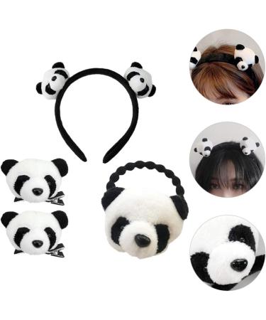 KESYOO 4Pcs Panda Headband - Cute Ear Hair Ties & Accessories for Girls | International Shipping Available - Buy Online on SooperMarket.com