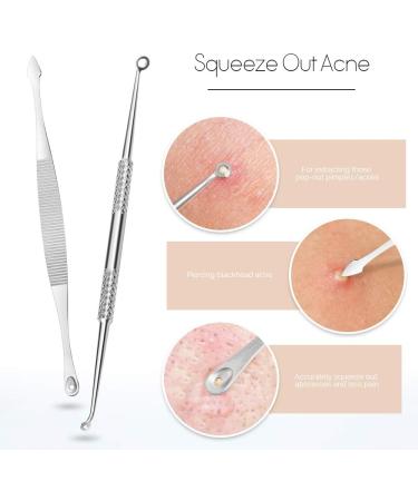Teenitor 7 in 1 Pimple Blackhead Remover Extractor Tool Kit - Professional Acne Treatment for Nose and Face Skin - Buy Online on SooperMarket.com