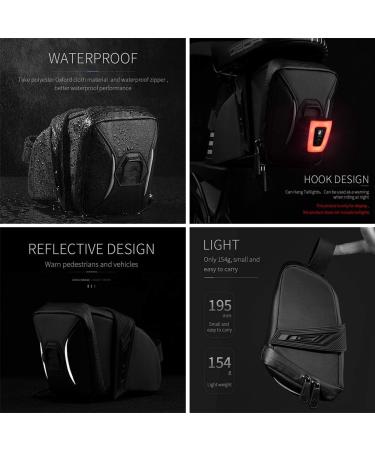 Waterproof Bike Saddle Bag - Adjustable Straps, Ideal for Folding Bike, Road Bike, MTB - Buy Online on SooperMarket.com