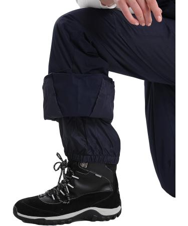 PHEBEE Women's Insulated Ski Bib Overalls - Blue, Size Large | Waterproof & Breathable - Buy Online on SooperMarket.com