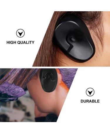 KALLORY Hair Dye Ear Cover Earmuffs - 8PCS Black Pink - Salon & Home Hairdressing Accessory - Buy Online on SooperMarket.com