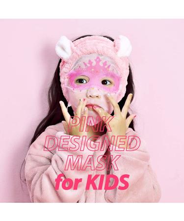 Peach Ballerina Kids Face Mask Sheet | 100% Cotton Facial Mask for Children (5pcs) - Buy Online on SooperMarket.com