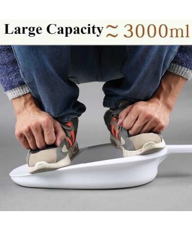 Bedpan for Women Men Elderly Bedpan for Bariatric Adults with No Spill Or Splash Design Hospital Home Bedpan Female Bed Pan with Handle Portable Bedpan Male Bedpan Firm Thick Stable Blue - Buy Online on SooperMarket.com