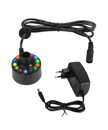 Hangrow Ultrasound Nebler fog producer DC 24V 350 ml/h Ultrasound fog fog device pond nebler moistening atmosphere decoration for Halloween Party pond aquarium (fog device + power supply) fog device + power supply with colored lights