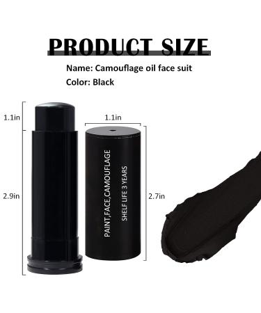 DAGEDA 3Pcs EyeBlack Stick - Long-Lasting Sports Face Paint for Baseball, Football, Softball - Easy to Apply Black Face Makeup - Buy Online on SooperMarket.com