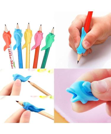 Soft Silicone Ergonomic Pencil Set for Kids - Posture Correction & Writing Aid (5 Pieces) - Buy Online on SooperMarket.com