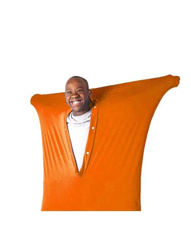 ZYUBOESO Compression Sock with Snug Sensory Sack Body Sock Calming Therapy Blanket Stress Relief Anxiety Autism ADHD ADD Tactile Items for Therapeutic Play (Color : Orange Size : XL/X-Large) XL/X-Large Orange