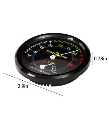 REPTI ZOO Reptile Terrarium Thermometer Hygrometer - Dual Gauges for Pet Rearing Box - Buy Online on SooperMarket.com
