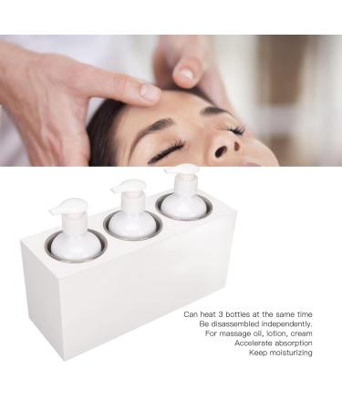 Spa Warmer for 3 Bottles - Adjustable 9 Temperature Massage Oil & Lotion Bottle Warmer with Timer - Buy Online on SooperMarket.com