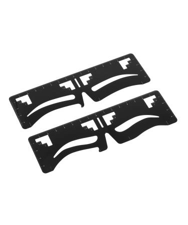 Mikinona 2pcs Eyebrow Ruler Microblading Ruler Stencil Mini Eyebrow Drawing Ruler Designer Eyebrow Trimming