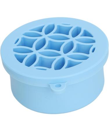 Makeup Brush Scrubber Multifunctional 2 in 1 Folding Palm Size Portable Makeup Brush Cleaning Bowl for Daily (Blue) - Buy Online on SooperMarket.com