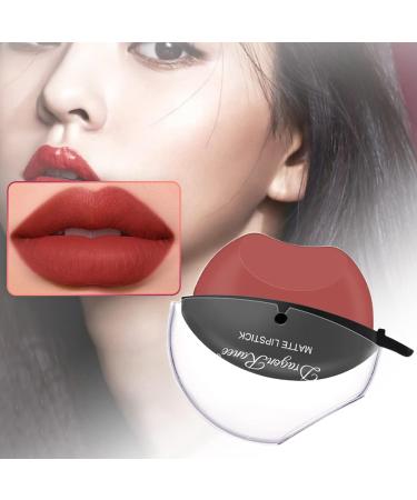 Long-Lasting Velvet Lip Gloss & Matte Lipstick Cream - Waterproof Lip Shape Lipstick #03 | International Shipping - Buy Online on SooperMarket.com