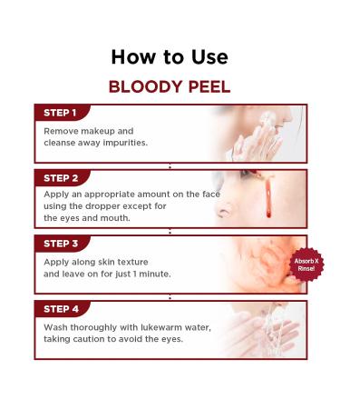 SKIN1004 Bloody Peel 1.01 fl.oz | AHA 17% Peeling Solution for Dramatic Exfoliation at Home - Buy Online on SooperMarket.com