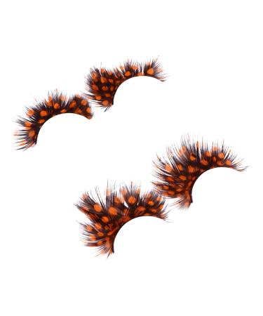 2 Pairs False Eyelashes Party Lashes Dramatic Lashes Halloween Eyelashes Long Strip Eyelashes False Dramatic Eyelashes Christmas Eye Lashes Fake Eyelashes Party Eyelashes