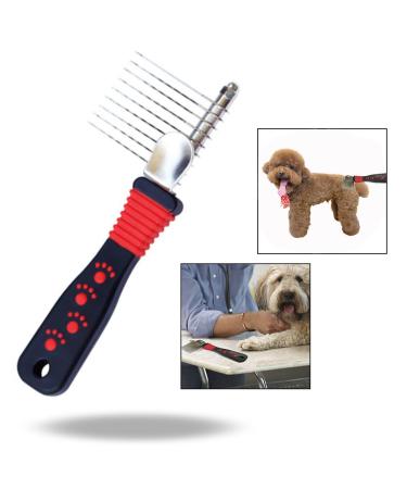 OFKPO Pet Dematting Comb Detangling Matted or Knotted Undercoat Hair Grooming Accessories Tool for Dog Cat