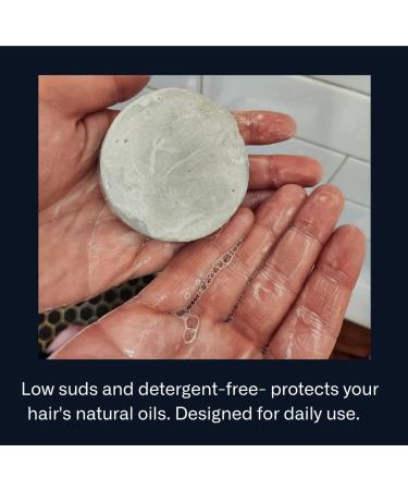 Modern Mammals Light Shampoo Bar - Vegan, Fragrance-Free, Ideal for Men, Minimalist Hair Care, Sensitive Scalps - 2.4oz Bar - Buy Online on SooperMarket.com