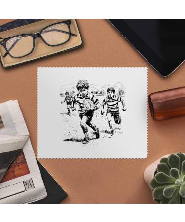 Kids Playing Rugby Microfiber Cleaning Cloths for Glasses - International Shipping Available - Buy Online on SooperMarket.com
