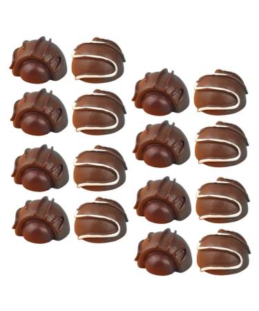 ifundom Toys 16pcs Simulation Chocolate Interesting Chocolate Model Small Chocolate Decor Fake Chocolate Simulated Decorative Chocolate Decor Chocolate Props Bulk Resin Dessert Biscuits 2.00X2.00X1.50CM 1