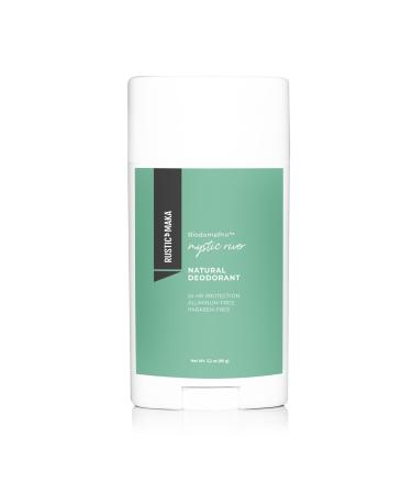 Rustic MAKA Natural Deodorant for Women and Men Mystic River Prebiotic Cruelty-Free Free of Aluminum and Parabens Continuous Odor Control