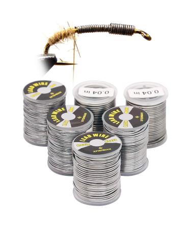 Fly-Tying-Lead-Wire-Fly-Tying-Material- Fly-Fishing-Supplies-Accessories 3 Size Assortment 6 Pack