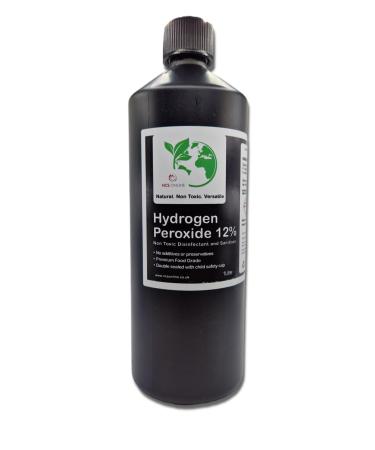 Hydrogen Peroxide 11.99% (12%) 1 Litre H2o2 Food Grade