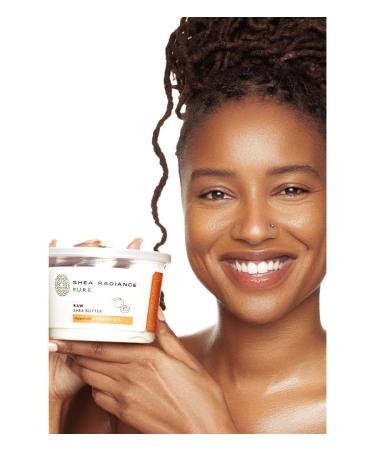 Shea Radiance Unrefined Organic Shea Butter - Moisturizer for Face, Body, Hair & Skin (9oz) - Buy Online on SooperMarket.com