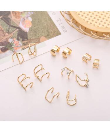 24 Pcs Gold Hair Braids Dreadlock Non-Piercing Ear Clip Beard Beads Cuffs for Women Men - Hair Accessories & Styling Jewelry Tools - Buy Online on SooperMarket.com