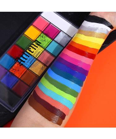 UCANBE Athena 20 Color Professional Body Face Paint Oil Palette - Non-Toxic Makeup for Halloween, FX Party & Adult Painting - Buy Online on SooperMarket.com