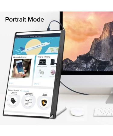 Uperfect Portable Monitor 15.6 IPS HDR 1920x1080 FHD - Eye Care USB-C Gaming Display with Dual Speakers HDMI VESA for Laptop PC Mac & Phone - 2023 New Version - Buy Online on SooperMarket.com