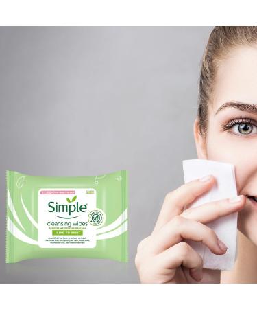 Simple Kind To Skin Cleansing Facial Wipes - 3 Pack (75 Wipes Total) - Buy Online on SooperMarket.com