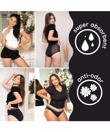 Noblood Eco-Friendly Period Underwear | Washable Cotton Absorbent Briefs (XXS-3XL) | 2-3 Tampon Capacity for Girls - Buy Online on SooperMarket.com