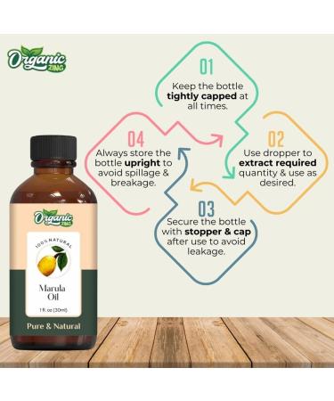Organic Zing Marula (Sclerocarya birrea) Oil Pure & Natural for Skin Face Hair Care Aromatherapy Diffuser Conditioner - 30ml/1.01fl oz - Buy Online on SooperMarket.com