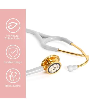 Royal Gold Stethoscope - Golden Chest Piece Latex-Free Tube Soft Sealing Ear Knobs for Nurses & Doctors - Buy Online on SooperMarket.com