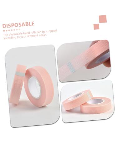 Ipetboom Adhesive Fabric Lash Tape - 7 Rolls Non-Woven Eyelash Extension Tapes 5.1x1.2cm Pink | International Shipping Available - Buy Online on SooperMarket.com