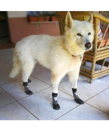 KOOLTAIL Dog Socks XL - Anti-Slip with Straps, Waterproof Paw Protector for Traction Control - Black (2.6 Width x 6.3 Length) - Buy Online on SooperMarket.com