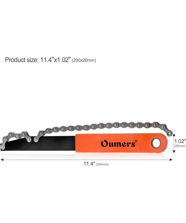 Oumers Bike Chain Tools Kit - Cassette Removal Tool, Chain Whip, Sprocket Remover, Rotor Lockring Removal Tool - Guide Pin Included - Buy Online on SooperMarket.com