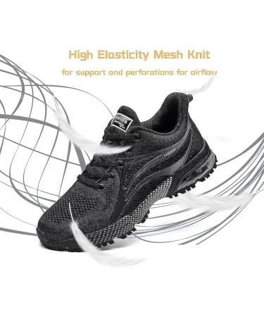 Lamincoa Women's Air Running Shoes - Non Slip Athletic Sneakers, Size 8, Black - Buy Online on SooperMarket.com