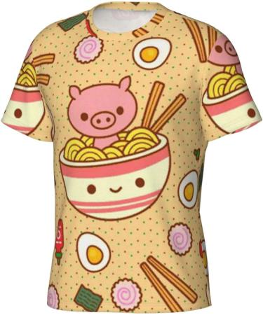 Delicious Sweet Ramen Men's T Shirt - Fashionable Graphic Tee Lightweight and Breathable Casual Summer Shirt Comfortable T-Shirt Short Sleeve Tee Crew Neck Shirt Delicious Sweet Ramen XXL - Buy Online on SooperMarket.com