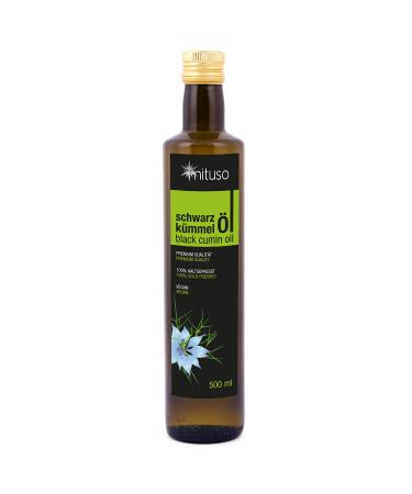 mituso organic black cumin oil cold-pressed 1 pack (1 x 500ml) Single black cumin oil 500 ml (1 pack)