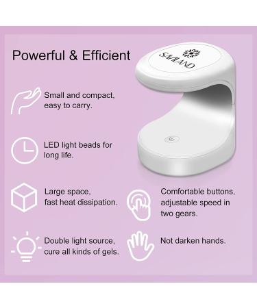 Saviland Mini Nail Lamp - 16W U V/LED Nail Dryer U V Light for Nails for Gel Nail Polish  Builder Nail Gel  Glue Gel  Nail Art Tools for Starters Home DIY Professionals Salon Portable Nail Lamp - Buy Online on SooperMarket.com