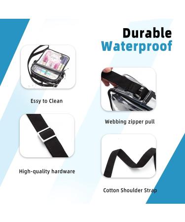 DONGGANGAJI Clear Crossbody Bag - Stadium Approved for Concerts - Black - Buy Online on SooperMarket.com