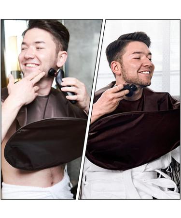 FRCOLOR Beard Shaving Cloth Bib - Men's Grooming Apron for Hair Cutting - Hair Catcher Cape for Beard Trimming - Polyester Material - Buy Online on SooperMarket.com