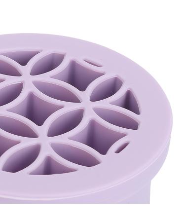 Foldable Silicone Makeup Brush Cleaning Mat & Hanging Drying Net - Compact Efficient Organizer in Purple | Multi-Purpose Beauty Tool for Easy Storage - Buy Online on SooperMarket.com