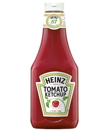 Heinz Tomato Ketchup Classic Tomato Ketchup in squeeze bottle 3 x 1170 ml 1.17 l (pack of 3)