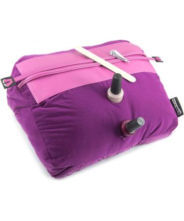 Manicure Cushion Pedicure Pillow Nail Arm Rest Foot Care Purple Velvet - Buy Online on SooperMarket.com