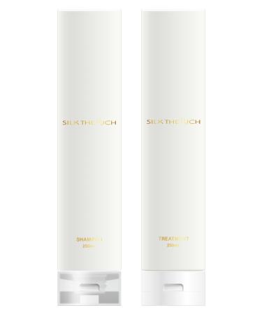 SILK THE RICH Shampoo Treatment 8.5 fl oz (250 ml) Silk Amino Acid Hair Care Argan Oil Hematin Hali Gloss Hair Care Swelling Sleeping Golden Pear & Freesia Scent