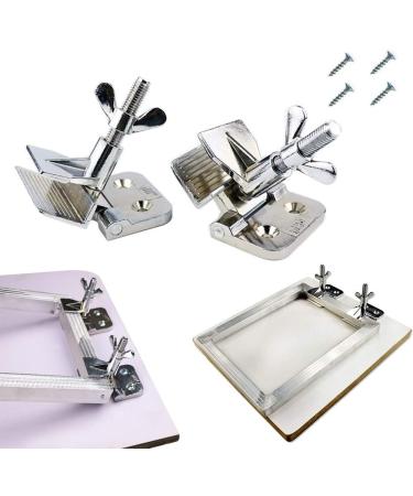 2Pcs Butterfly Hinge Clamp for Silk Screen Printing Hobby Printer with Four Screws - Buy Online on SooperMarket.com