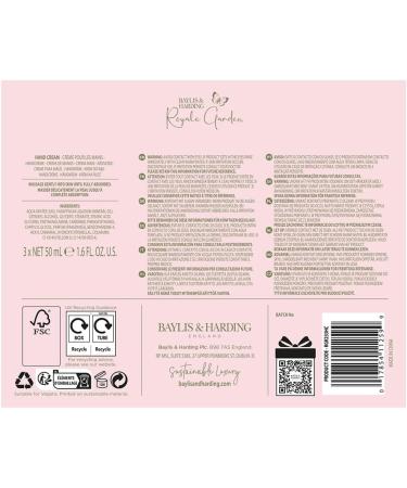 Baylis & Harding Royale Garden Rose Poppy & Vanilla Luxury Hand Treats Gift Set - Vegan Friendly - Buy Online on SooperMarket.com